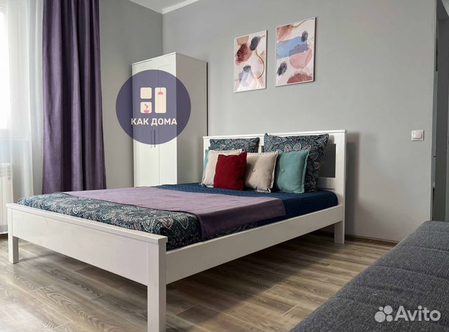 

1-к. квартира, 44 м², 2 кровати