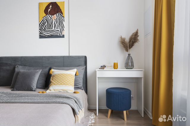 

1-к. квартира, 46 м², 2 кровати