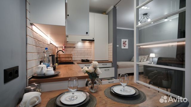 

Квартира-студия, 28 м², 2 кровати