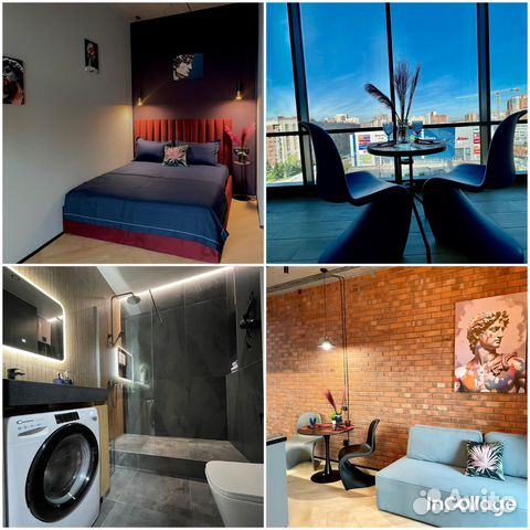 

Квартира-студия, 44 м², 2 кровати