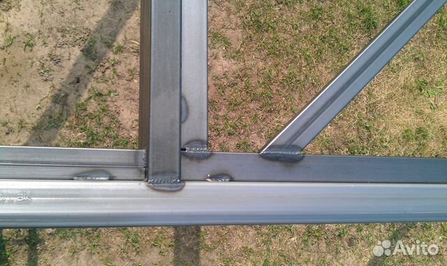 Откатные ворота проем 4х2 м с рельсой и комплектом Откатные ворота проем 4х2 м с рельсой и комплектом