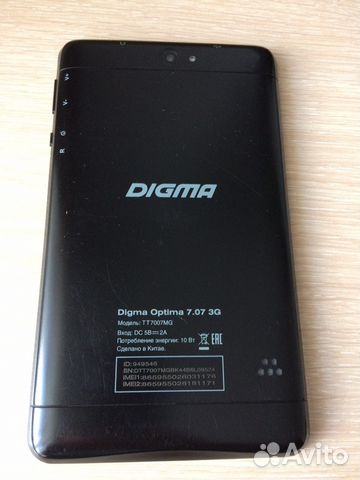 Digma Optima 7.07 3G планшет