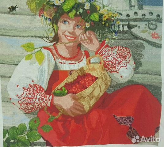 Картина вышитая крестиком. Вышивка на заказ