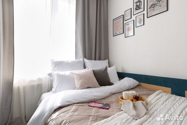 

1-к. квартира, 41 м², 2 кровати