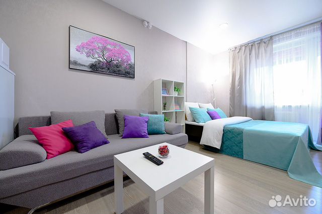 

Квартира-студия, 38 м², 2 кровати