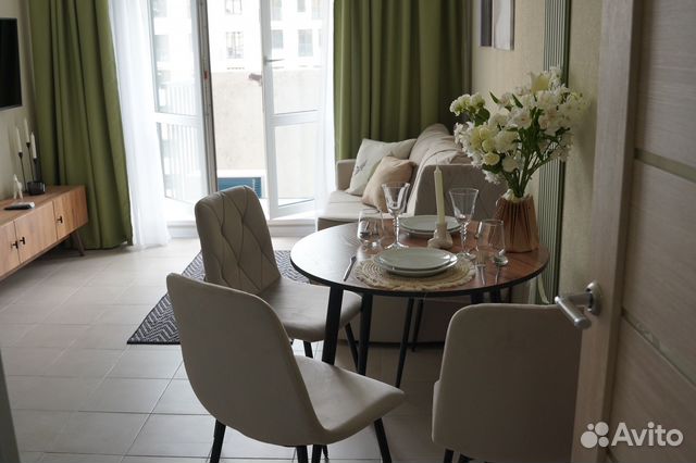 

1-к. квартира, 43 м², 2 кровати