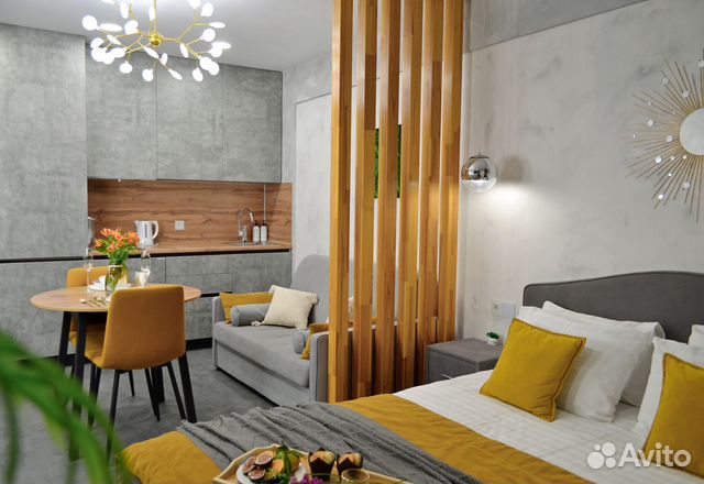 

Квартира-студия, 40 м², 2 кровати