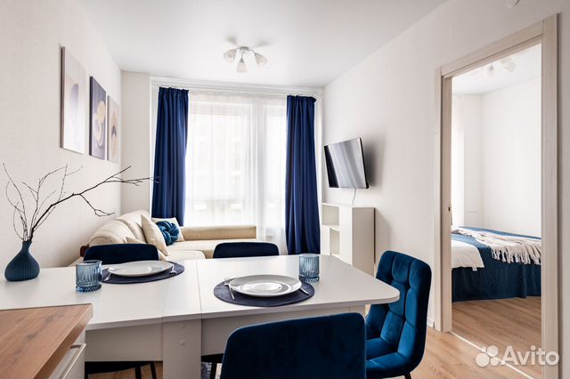 

1-к. квартира, 38 м², 2 кровати