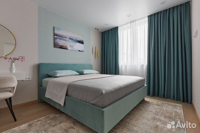 

1-к. квартира, 39 м², 2 кровати