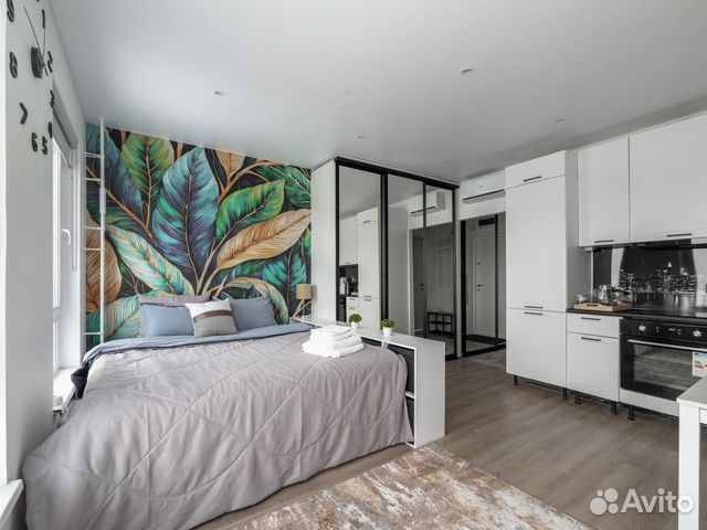 

Квартира-студия, 28 м², 1 кровать