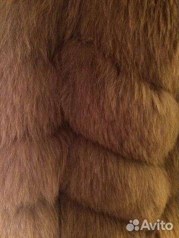 Меховой жилет (натуральный мех песца) S Меховой жилет (натуральный мех песца) S