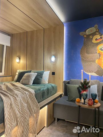 

Квартира-студия, 24 м², 2 кровати