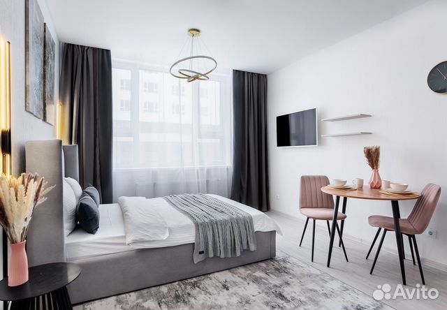 

Квартира-студия, 34 м², 1 кровать