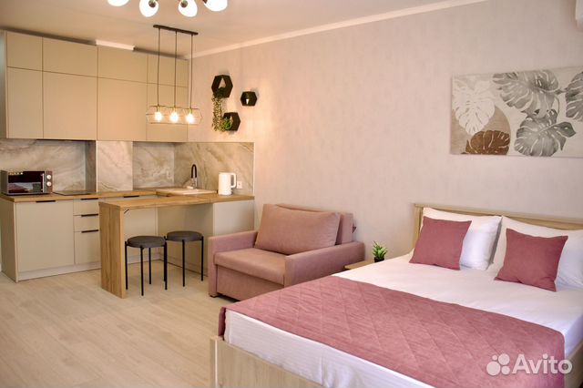 

Квартира-студия, 42 м², 2 кровати