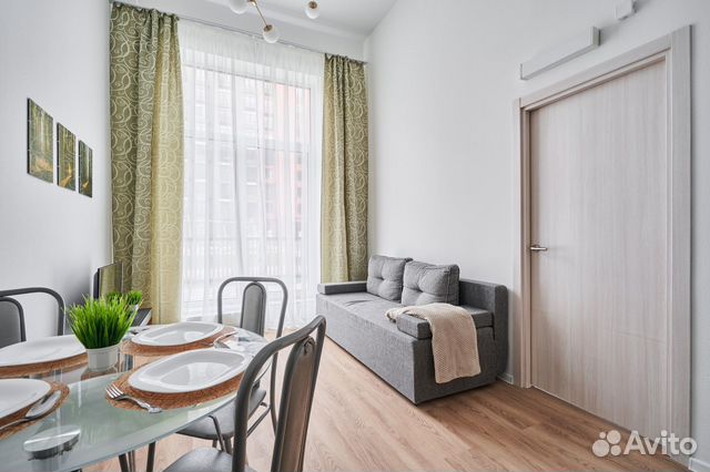 

1-к. квартира, 37 м², 2 кровати