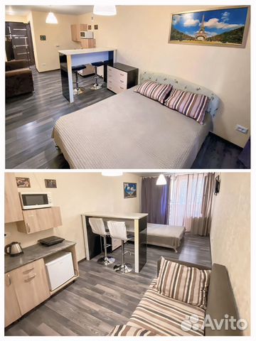 

Квартира-студия, 27 м², 2 кровати