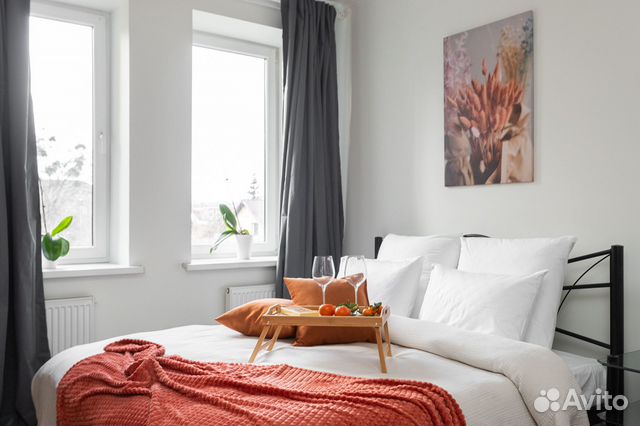 

1-к. квартира, 44 м², 2 кровати