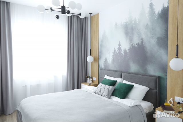 

1-к. квартира, 41 м², 2 кровати