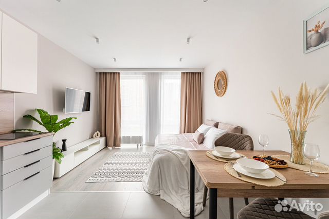 

Квартира-студия, 27 м², 1 кровать