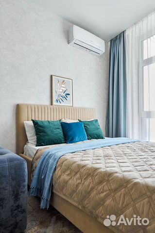 

1-к. квартира, 45 м², 2 кровати