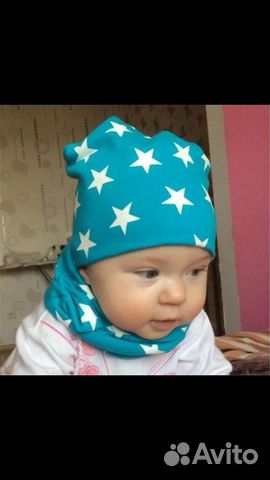 Шапочка и шарф новый