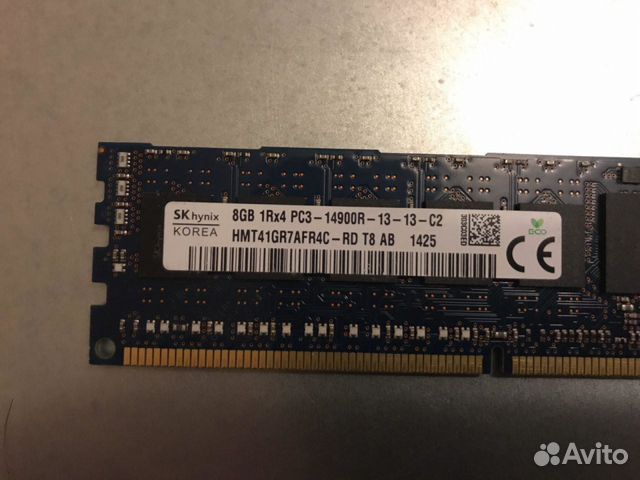 Оперативная память 8Gb PC3-14900R ECC REG DDR3 Оперативная память 8Gb PC3-14900R ECC REG DDR3