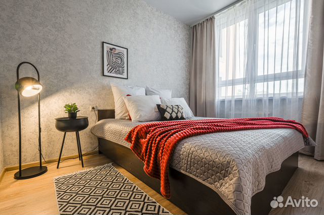 

1-к. квартира, 44 м², 2 кровати