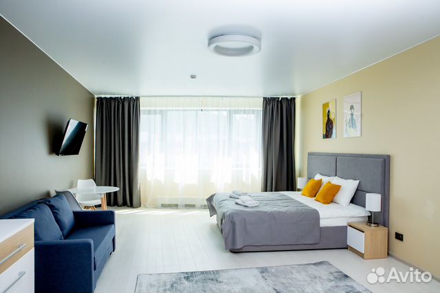

Квартира-студия в апарт-отеле, 50 м², 2 кровати