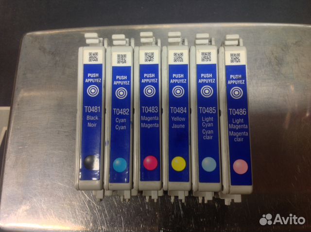Комплект картриджей из 6 штук, для epson Комплект картриджей из 6 штук, для epson