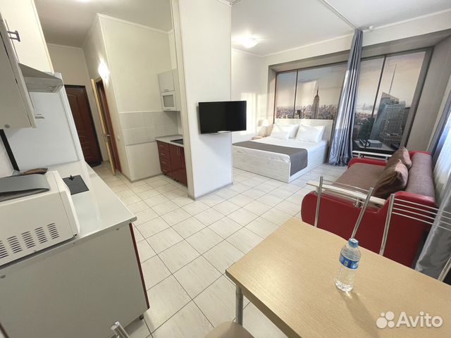 

Квартира-студия в апарт-отеле, 34 м², 2 кровати