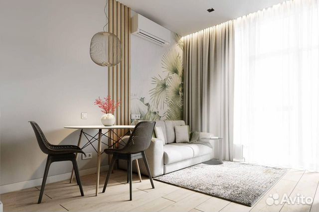 

Квартира-студия, 30 м², 2 кровати