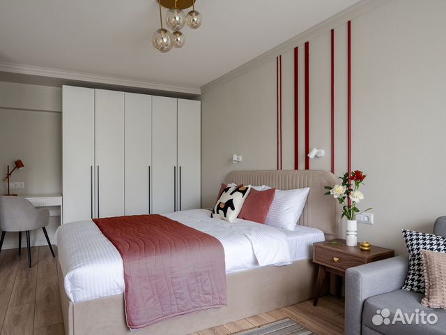 

1-к. квартира, 33 м², 2 кровати