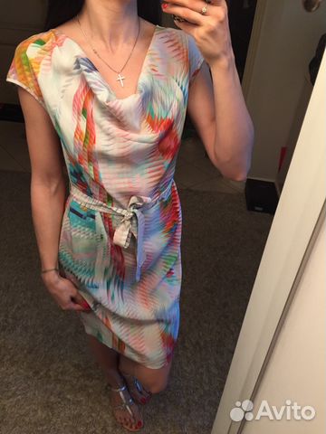 Шикарное платье италия шелк оригинал