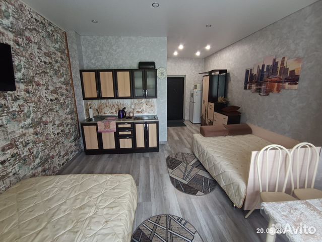 

Квартира-студия, 32 м², 2 кровати