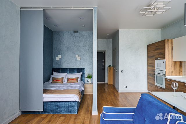 

Квартира-студия, 34,7 м², 1 кровать