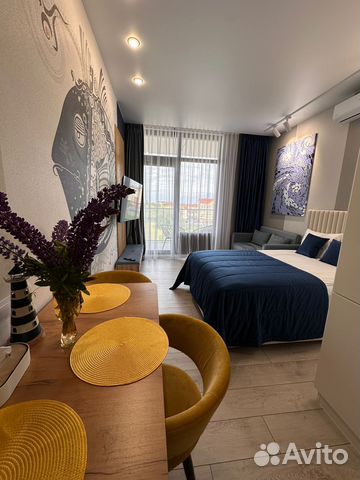 

Квартира-студия, 35 м², 3 кровати