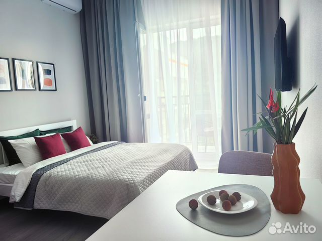 

Квартира-студия, 27 м², 2 кровати