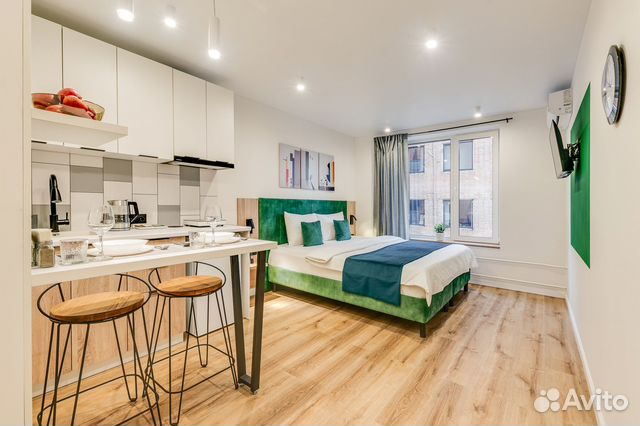 

Квартира-студия в апарт-отеле, 20 м², 1 кровать