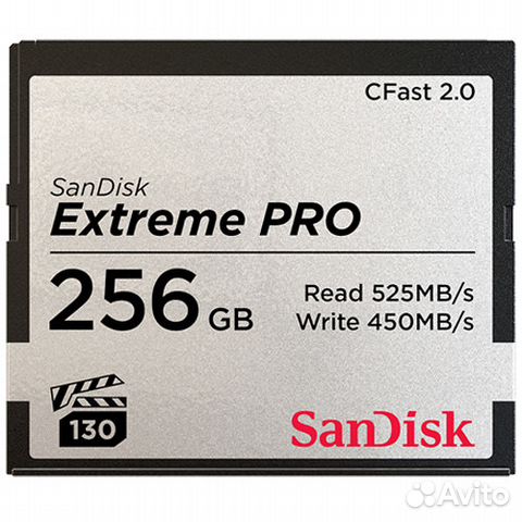 Карта памяти Sandisk 256Gb CFast 2.0 525 Карта памяти Sandisk 256Gb CFast 2.0 525