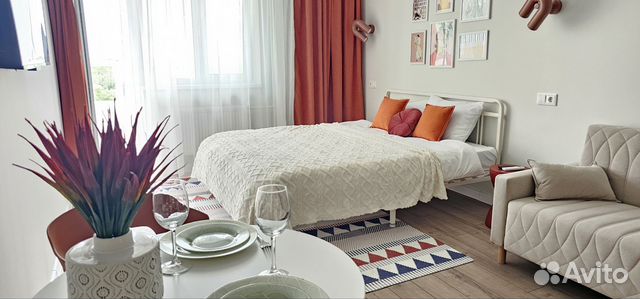 

Квартира-студия, 29 м², 3 кровати