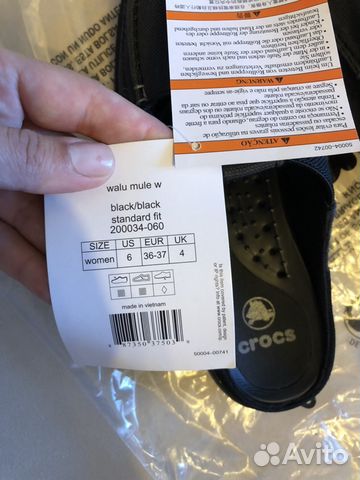 size w6 crocs