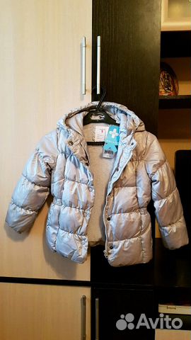 Куртка утепленная для девочки, рост 110-116см