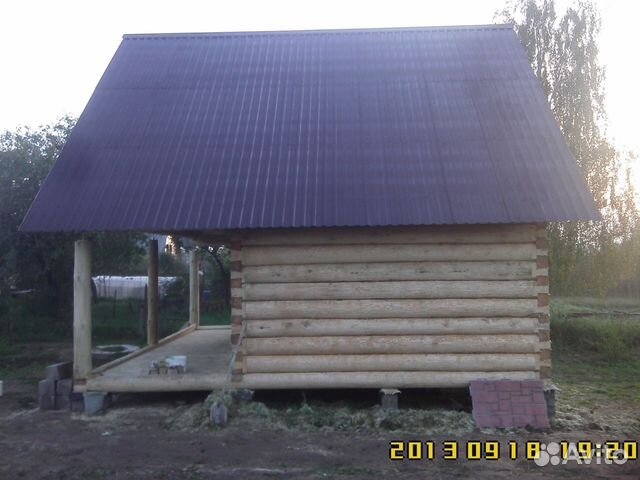 Баня 4х5 + 2 м терраса + мансарда Баня 4х5 + 2 м терраса + мансарда