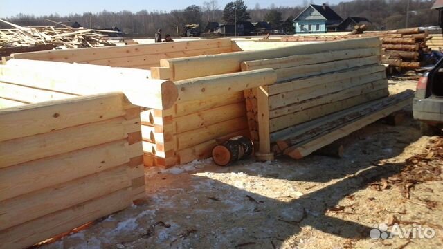 Сруб баньки 4х5 из зимнего леса с установкой Сруб баньки 4х5 из зимнего леса с установкой