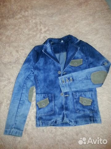 Пиджак джинсовый