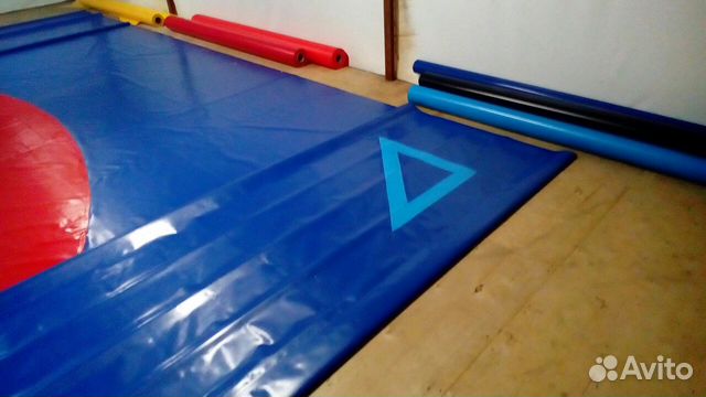Борцовский ковер (профи 3х цветный)