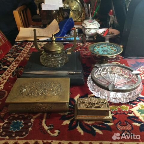 Бронза шкатулки,хрусталь в серебре