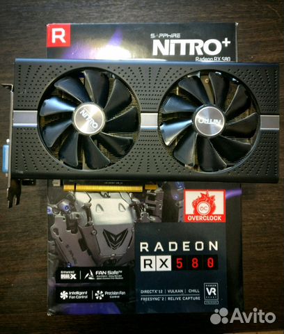 Видеокарта Sapphire AMD Radeon RX 580 nitro+4gb