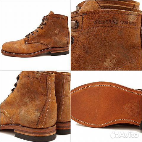 Ботинки Wolverine 1000 mile gold leather USA made Ботинки Wolverine 1000 mile gold leather USA made
