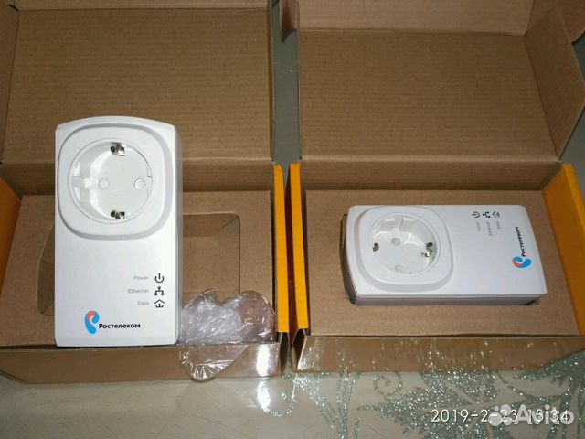 Wifi роутер и два plc-адаптера